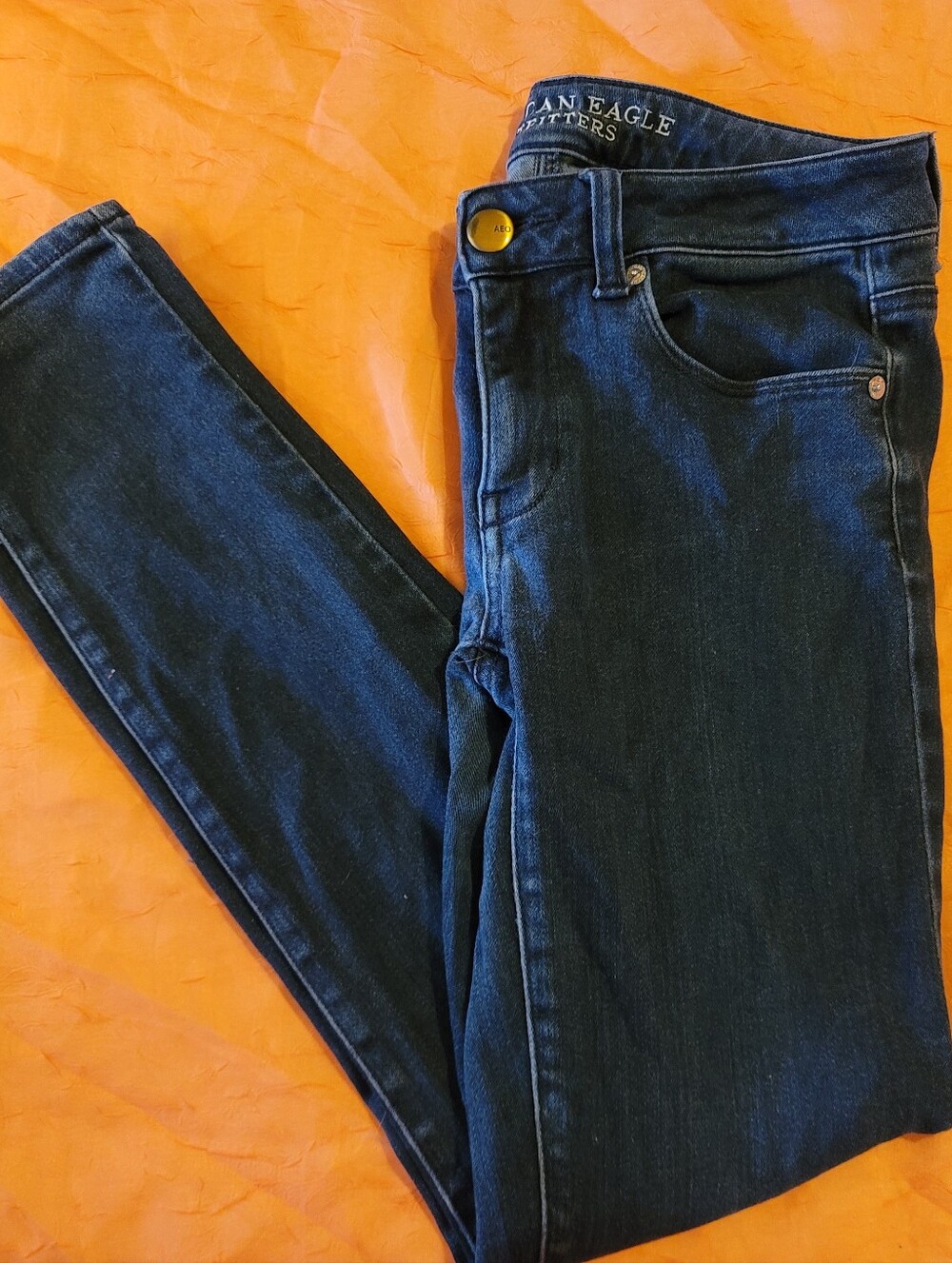 AEO-American Eagle Outfitters Dark Blue Skinny Jeans for Women